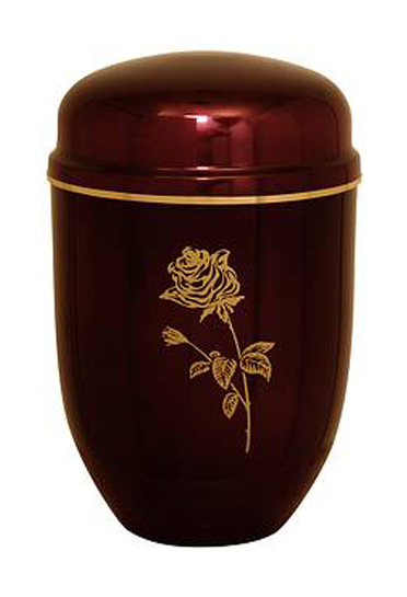Urne Bordeauxrot Rose Platal